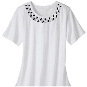 American Sweetheart Criss-Cross Knit Top